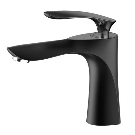 DecorBites™ Gold Basin Faucet with Single Handle Hot & Cold Water Mixer Deck Mount