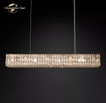 DecorBites™ Crystal LED Linear Chandelier for Kitchen Island Dining Room