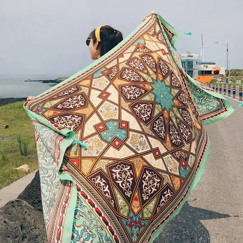 Large Boho Cotton Beach Sarong