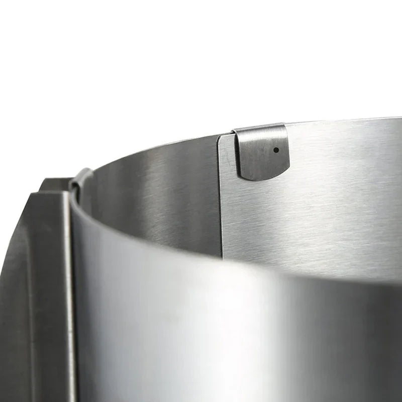 DecorBites™ Adjustable Stainless Steel Cake Slicer & Mousse Ring Round Cutter