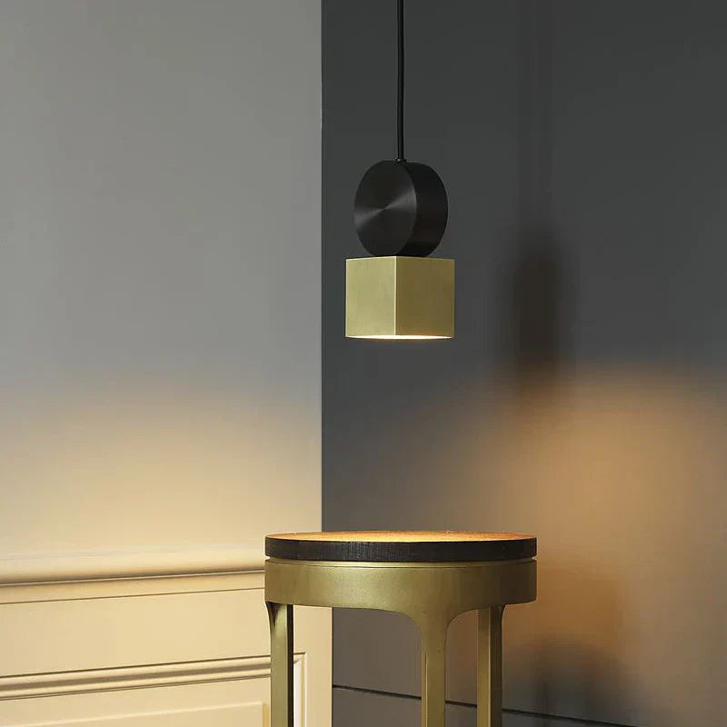 DecorBites™ Golden LED Pendant Light for Dining Room, Living Room, Bedroom, and More