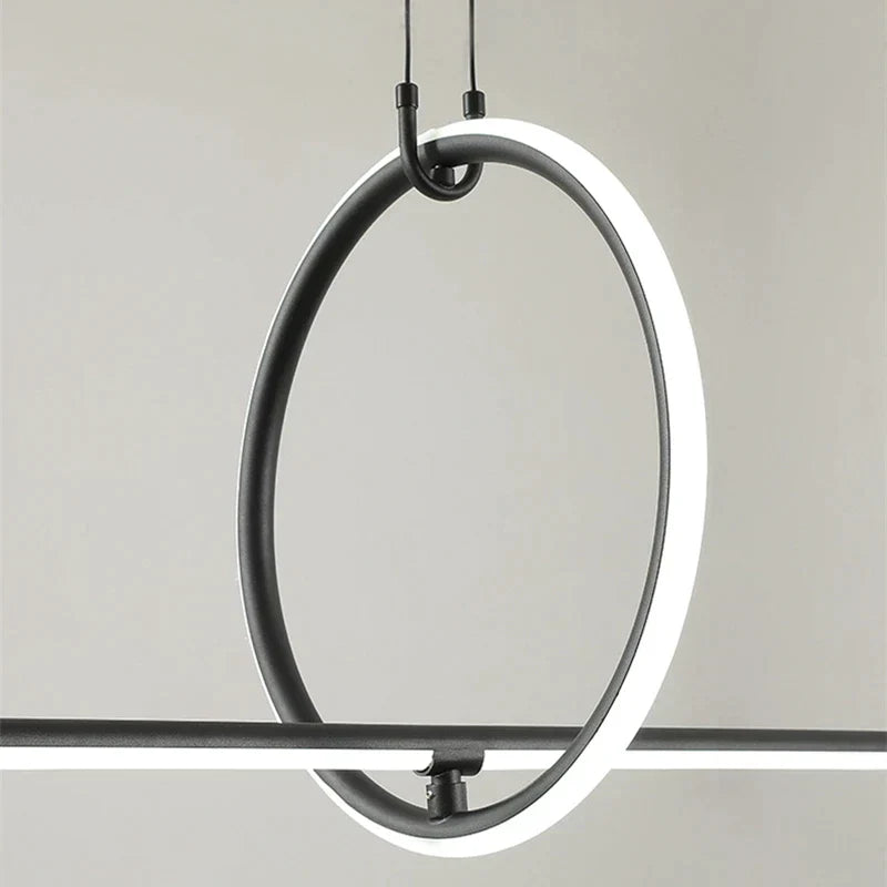DecorBites™ Geometric LED Pendant Light - Modern Minimalist Hanging Lamp for Home Decor
