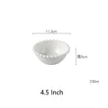 DecorBites™ Heart Shaped Pearl Dinner Plate Set - Elegant Porcelain Tableware for Salad, Soup, Steak