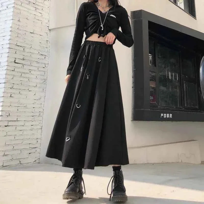Punk Style Skirt Irregular Gothic