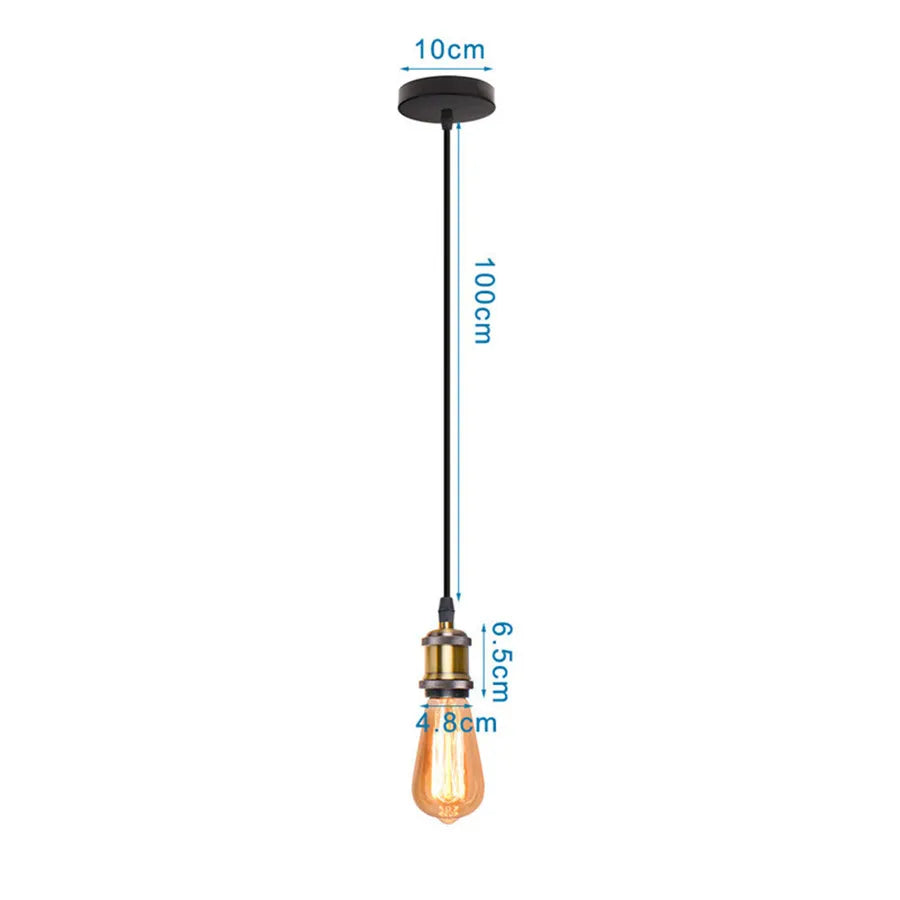 DecorBites™ Iron Dome Industrial Pendant Light for Cafe Bar Home Decor
