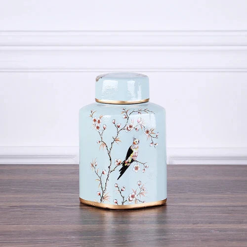 DecorBites™ Country Ceramic Vase: Floral Home Decor Jar for Living Room & Dining Table