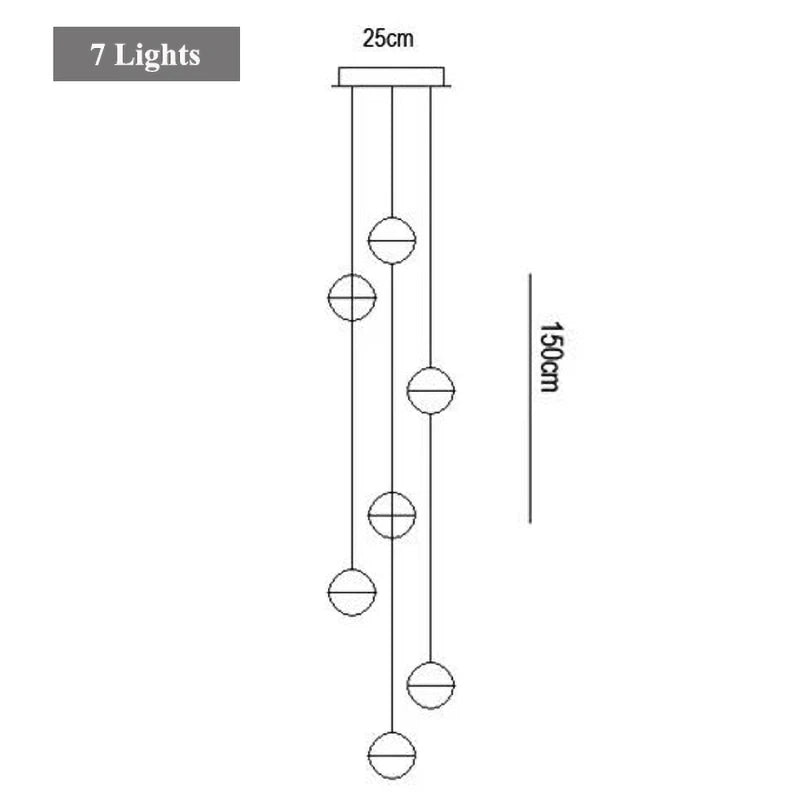 DecorBites™ Crystal LED Chandelier: Modern Luxury Pendant Lights for Staircase, Bedroom, and Living Room
