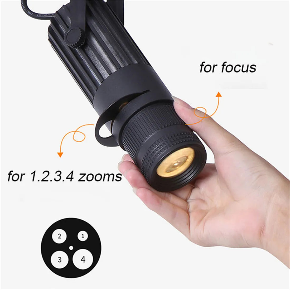 DecorBites™ LED Logo Projector with Manual Zoom and Focus - 5W to 30W