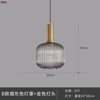 DecorBites™ Glass Pendant Lights: Modern Nordic Style LED Pendant Lamp for Bedroom, Living, Dining Room