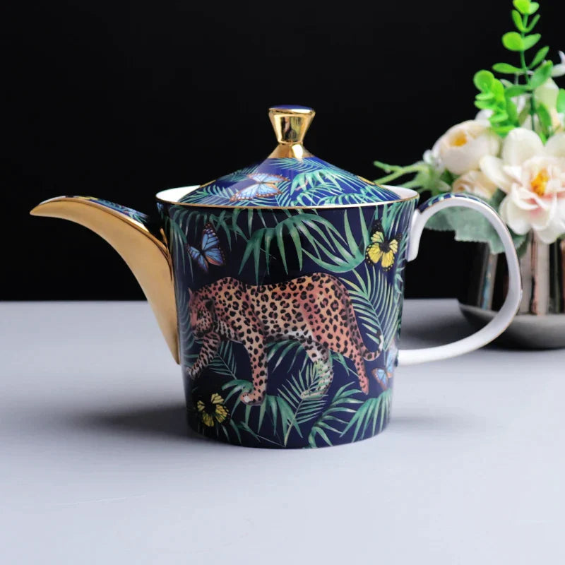 DecorBites™ Jungle Animals Bone China Coffee Mug Set for Tea Lovers and Office Use