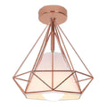 DecorBites™ Iron Cage Ceiling Lamp: Modern Nordic LED Light Fixture for Kitchen, Living Room, Bedroom