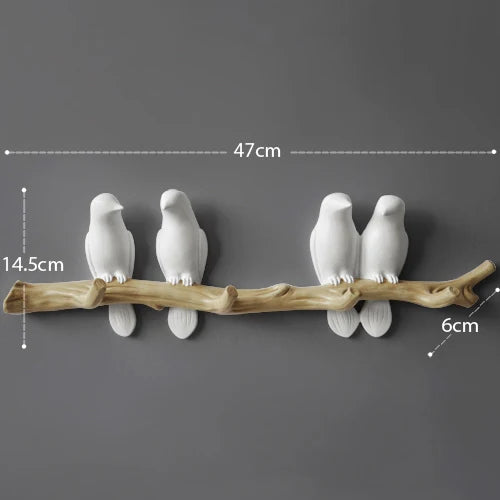 DecorBites™ Bird Resin Hanger: Living Room Coat Towel Hat Holder and Kitchen Hook