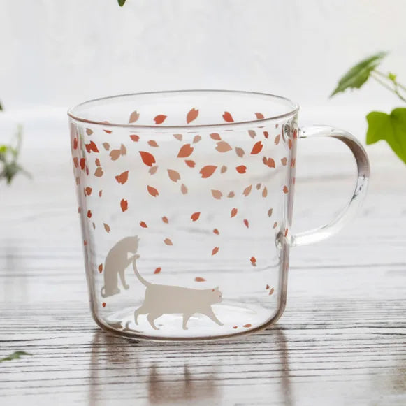 DecorBites™ Killer Whale Glass Coffee Mug 350ml: Cute Polar Bear Tea Cup Heat Resistant Glass Beer Mug