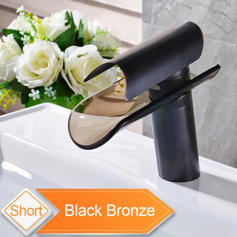 DecorBites™ Glass Spout Basin Faucet