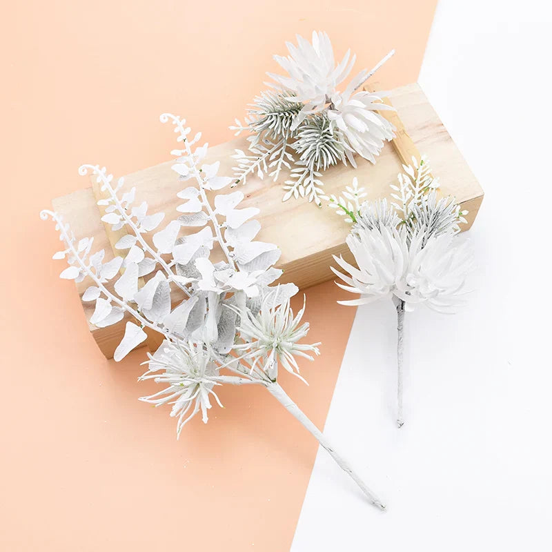 DecorBites™ Decorative Flowers Wreaths for Home Wedding DIY Gifts Bouquet Artificial Plants