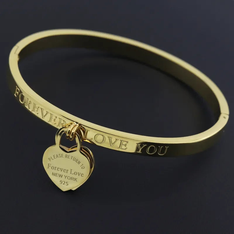 Heart Pendant Love Bracelet
