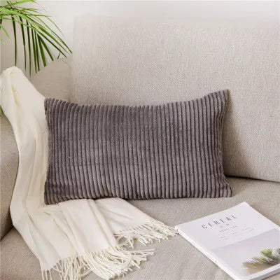 DecorBites™ Corduroy Flocking Velvet Pillow Cover 40x60cm
