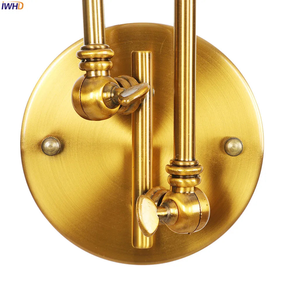 DecorBites™ Adjustable Arm LED Wall Sconce - Retro Loft Industrial Long Arm Wall Lamp