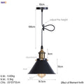 DecorBites™ Gold Retro Edison LED Pendant Lights for Dinning Living Room Industrial Decor