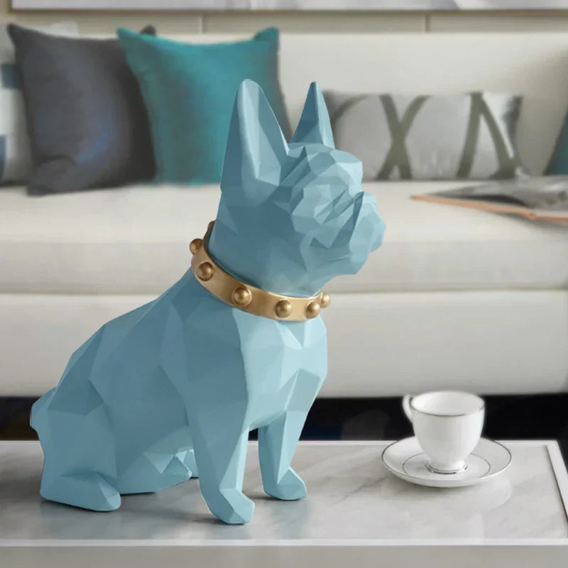 DecorBites™ Dog Statue Resin Decor Modern Art Animal Sculpture Figurine Garden Home Ornaments