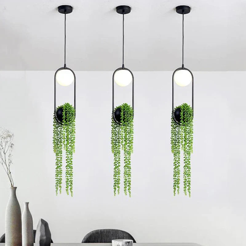 DecorBites™ Black Flower Pot Pendant Lights for Home Decor, Dining, Bar & Restaurant Lighting