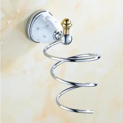 DecorBites™ Bathroom Hardware Set: Toilet Paper, Roll Holder, Brush Holder, Coat Hook