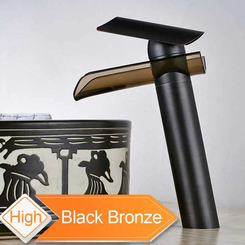 DecorBites™ Glass Spout Basin Faucet