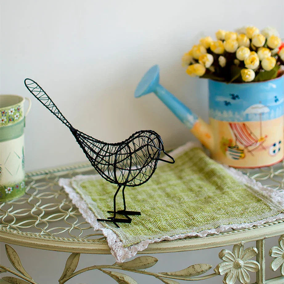 DecorBites™ Iron Bird Figurines: Nordic Abstract Statue for Home Decor, Living Room, Desk