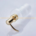 DecorBites™ Frosted Glass Liquid Soap Dispenser with Brass Head - 200ml