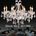 DecorBites™ Crystal K9 Chandelier: Modern 8-Arm LED Bedroom & Living Room Lighting
