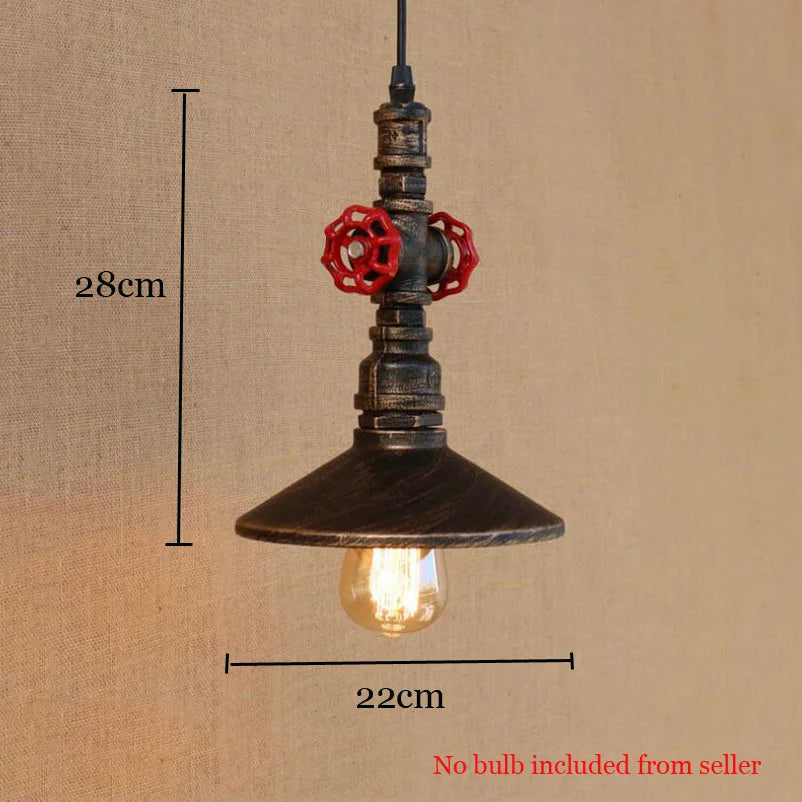 DecorBites™ Industrial Retro Loft Pipe Iron Pendant Lamp for Dining Bar Restaurant Club