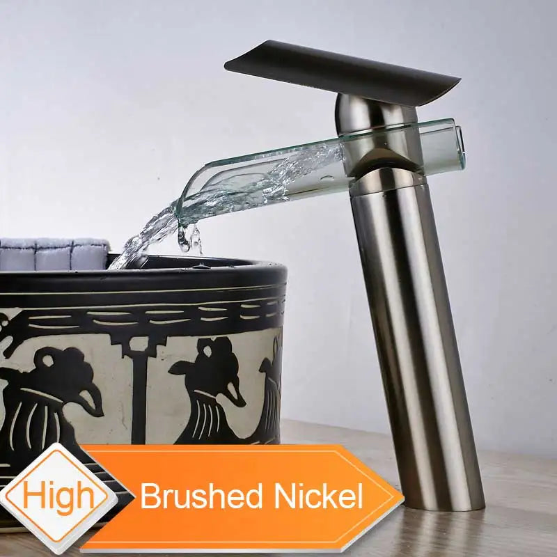 DecorBites™ Glass Spout Basin Faucet