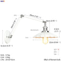 DecorBites™ Industrial Retro LED Wall Sconce Adjustable Loft Style Edison Wall Lights Fixtures