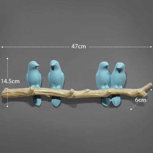 DecorBites™ Bird Resin Hanger: Living Room Coat Towel Hat Holder and Kitchen Hook
