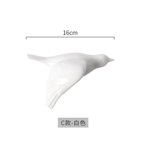 DecorBites™ Golden Bird Wall Hanging Modern Decor Pigeon Accessory