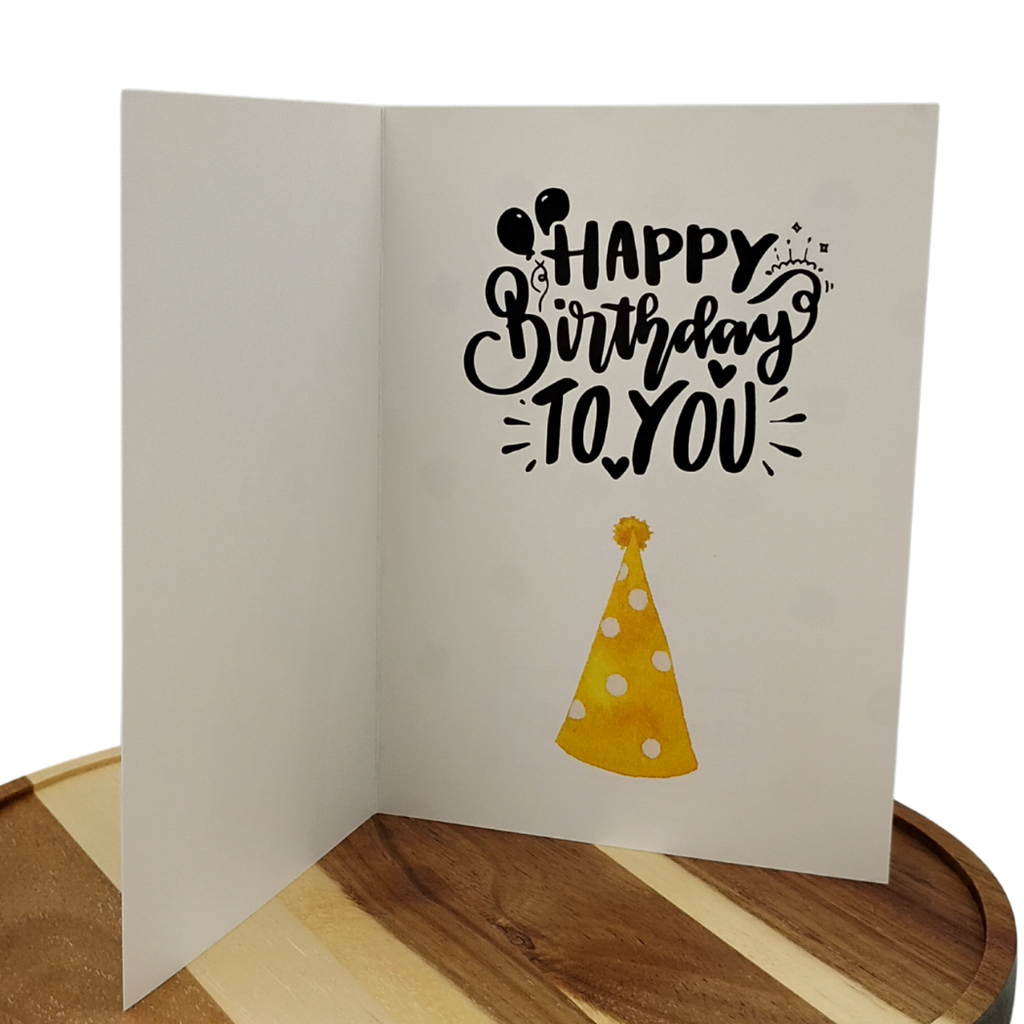 Ice Cream & Balloons - Happy Birthday Greeting Card