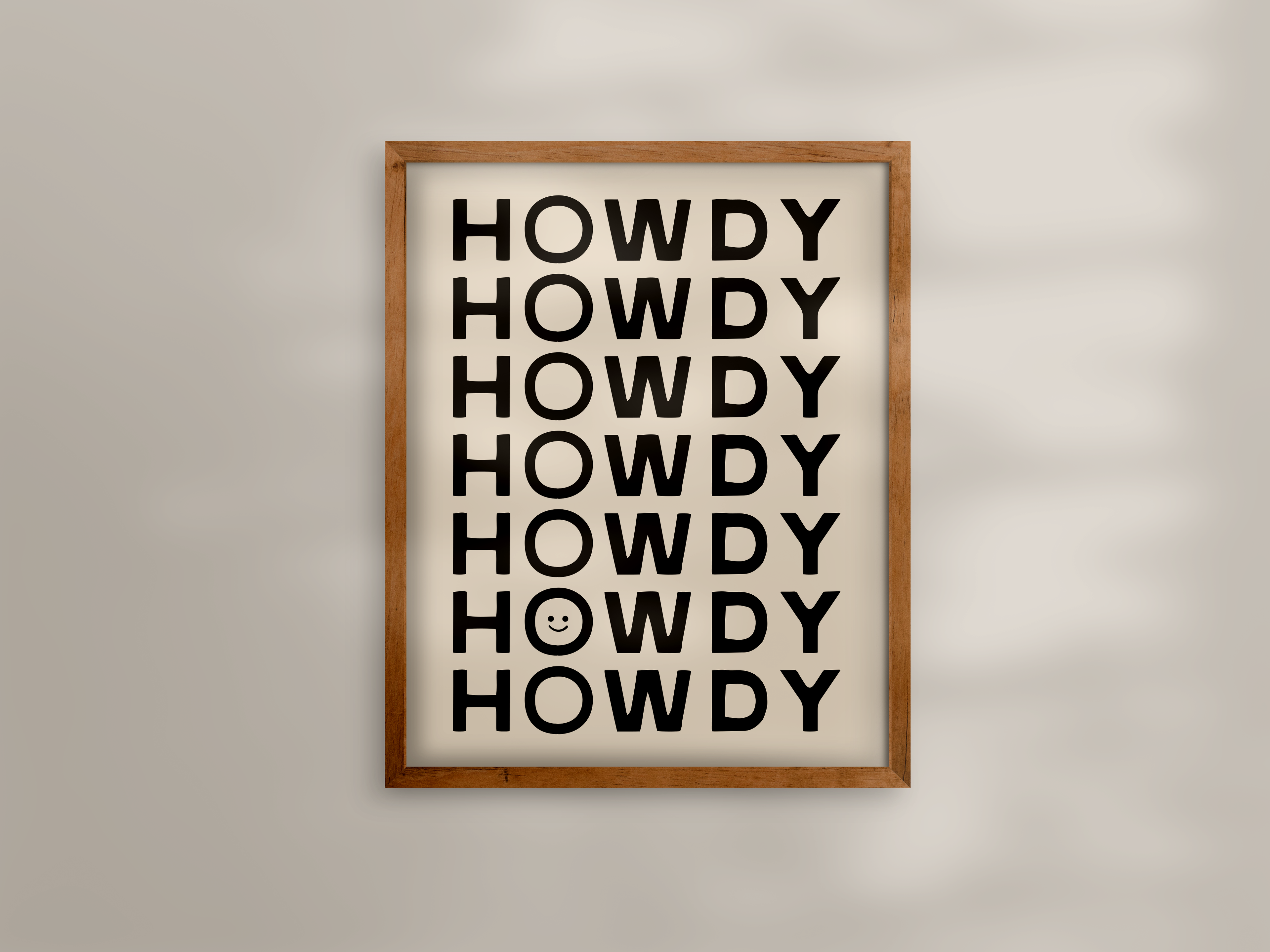 Happy Little Howdy Print | 16" x 20"