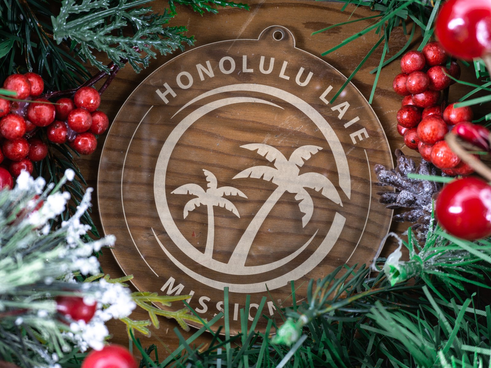 Hawaii Laie Mission Christmas Ornament