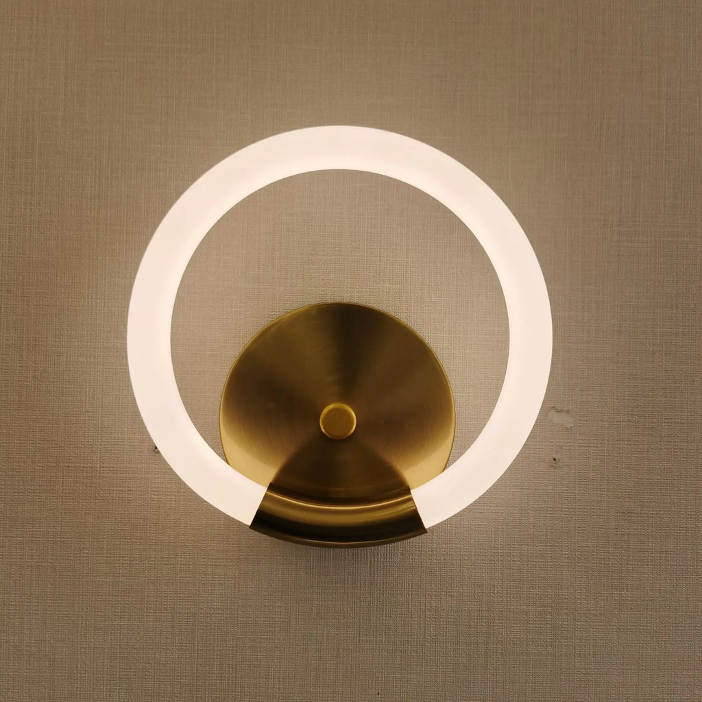 Modern white minimalist acrylic led wall lamp bedroom sconce