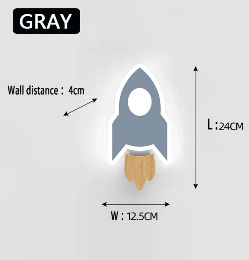 DecorBites™ Kids Cartoon LED Wall Lamp: Modern, Cute, Creative Bedroom Lighting