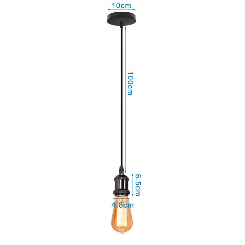 DecorBites™ Iron Dome Industrial Pendant Light for Cafe Bar Home Decor