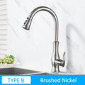 DecorBites™ Gold Swivel Spout Kitchen Faucet with Pull Down Sprayer