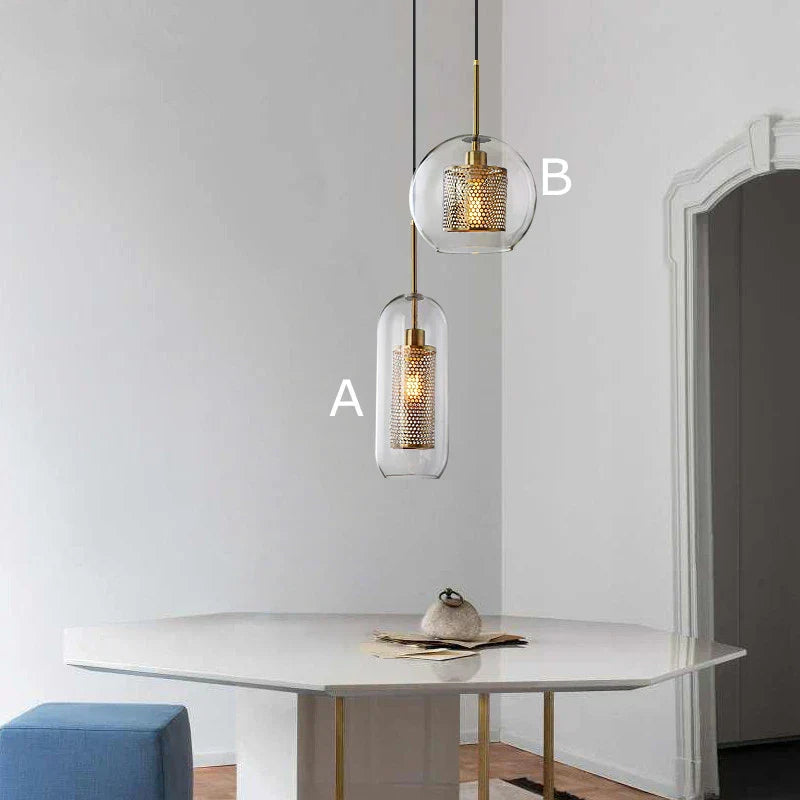 DecorBites™ Glass Ball LED Pendant Lamp for Modern Nordic Bedroom Kitchen Living Room Lighting
