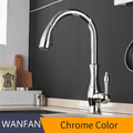 DecorBites™ Gold Single Handle Pull Out Kitchen Faucet Swivel Water Mixer Tap 866011