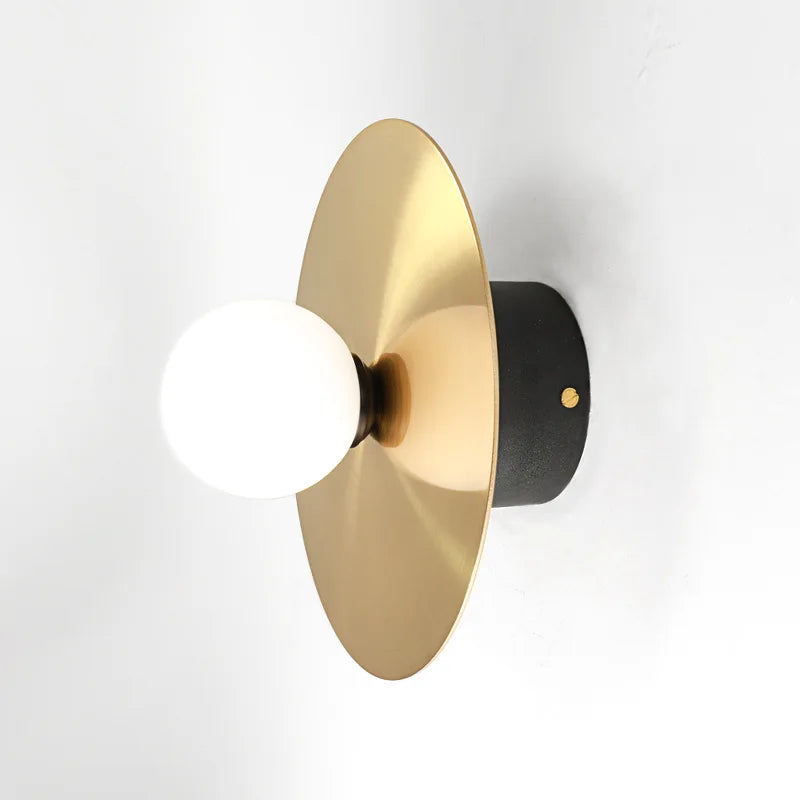 DecorBites™ Golden Glass Ball Wall Sconce Light Fixture for Modern Home Lighting