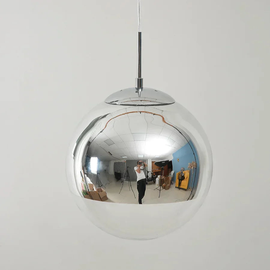 DecorBites™ Glass Ball Electroplate LED Pendant Light for Kitchen Living Room Bedroom