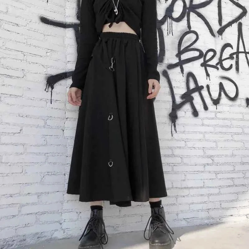 Punk Style Skirt Irregular Gothic