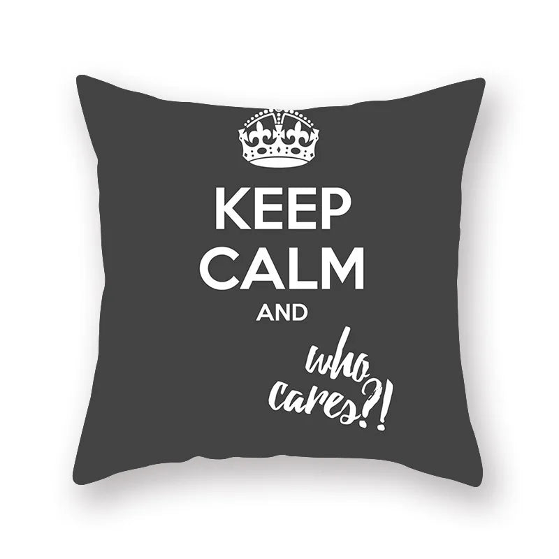 DecorBites™ Black Geometric Cushion Cover | Decorative Sofa Pillow Cases | Living room Throw Home Decor