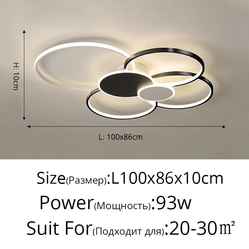 DecorBites™ LED Ceiling Chandelier Light for Living Room Bedroom Dining Hall Indoor Lighting Fixtures