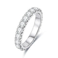 3 MM Round Cut Full Eternity Moissanite Band Ring